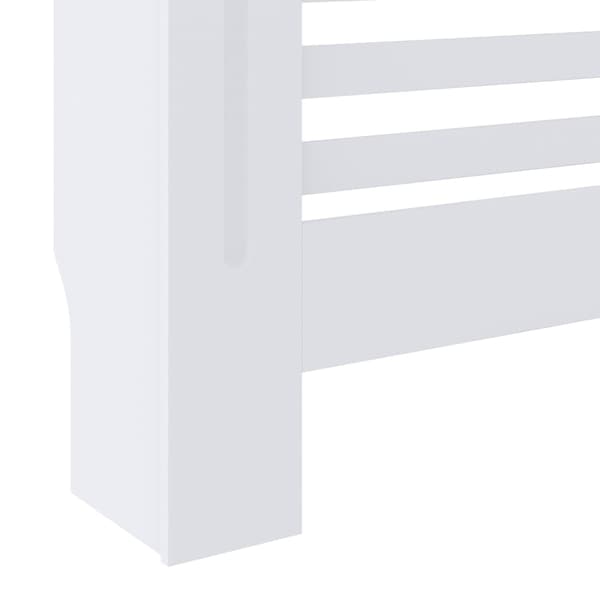 vidaXL Radiatordeksel MDF hvit 78 cm
