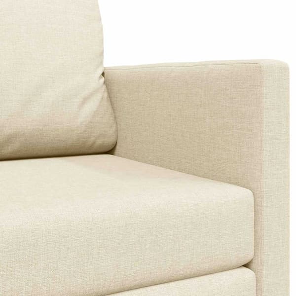 vidaXL Soffsäng 110cm Kräm tyg