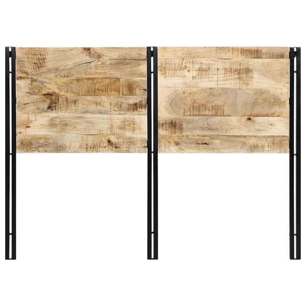 vidaXL sengegavl 140 cm heltre mango og jern