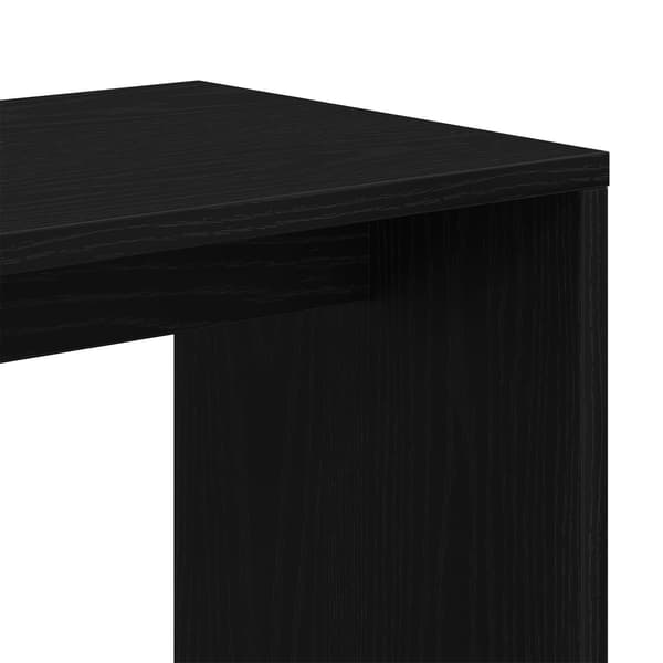 vidaXL Nesting Bord 3 pcs Svart Eik Konstruert tre