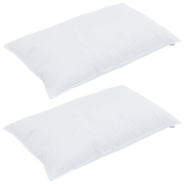 vidaXL Vinter Täcke med kudde 3 pcs Vit Mikrofiber
