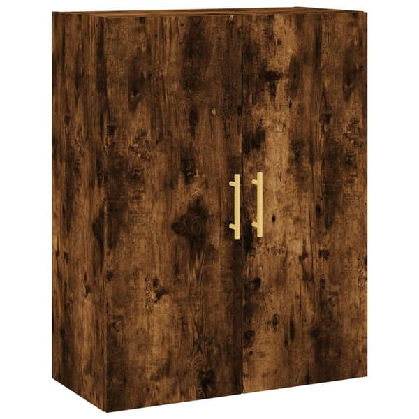 vidaXL Highboard røkt eik 69,5x34x180 cm konstruert tre