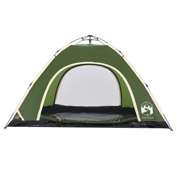 vidaXL Campingtält 5 personer grön snabbrest