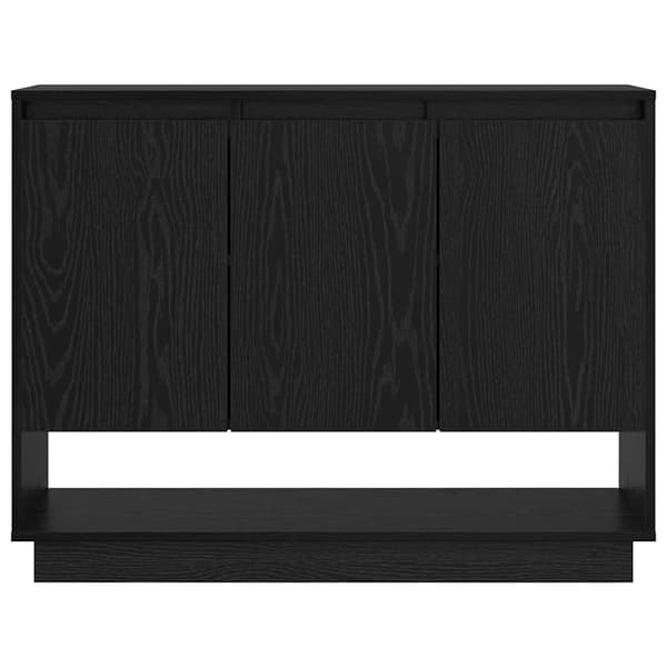 vidaXL Serviesskap Svart Eik 97 x 29 x 75 cm Konstruert tre