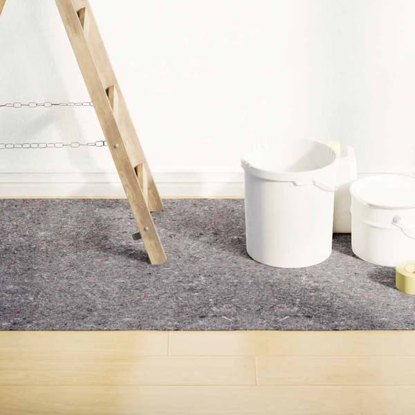 vidaXL sklisikker malerfleeces 2 stk 5 m 220 g/m² grå