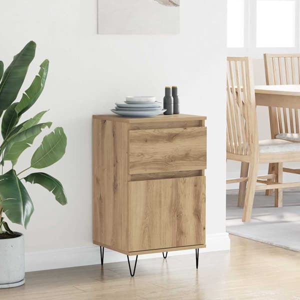 vidaXL Serviesskap artisan eik 35 x 40 x 70 cm Konstruert tre