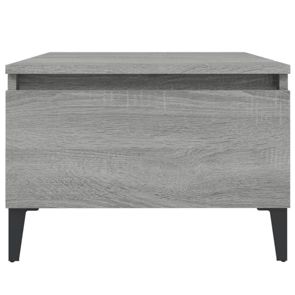 vidaXL Sidebord grå sonoma 50x46x35 cm konstruert tre