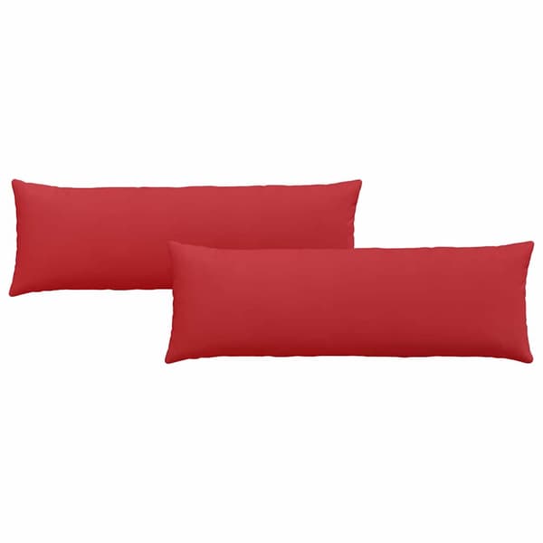vidaXL Soffkuddar 2 st Röd 120 x 40 cm tyg