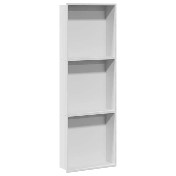 vidaXL Dusjniche Hvit 90 x 30 x 9,5 cm Rustfritt Stål