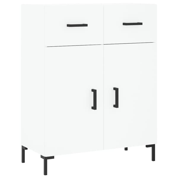 vidaXL Highboard hvit 69,5x34x180 cm konstruert tre
