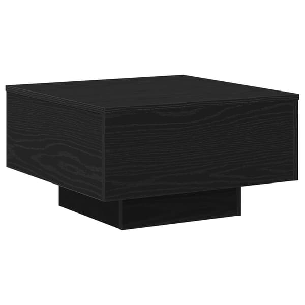vidaXL Kaffebord Svart Eik 55 x 55 x 31 cm