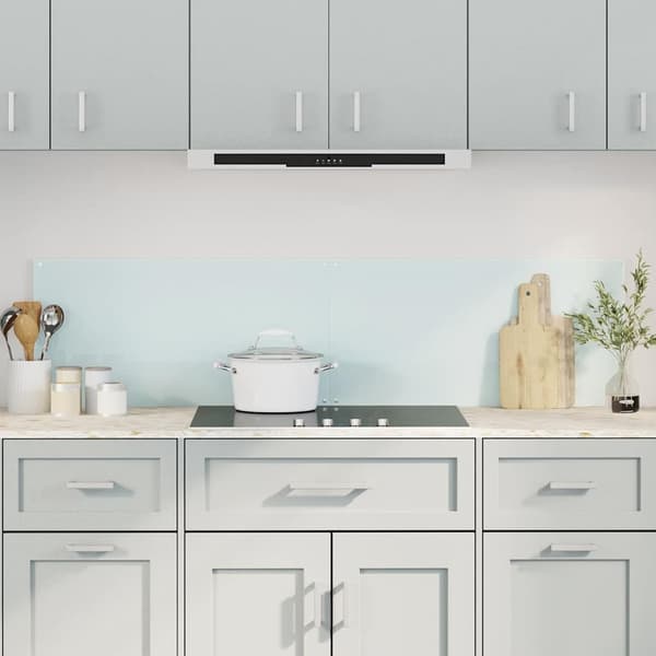 vidaXL Stänkskydd 2 st vit 80x60 cm härdat glas