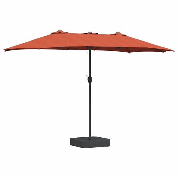 vidaXL Trädgårdsparasol Terracotta 385 x 209 x 244 cm