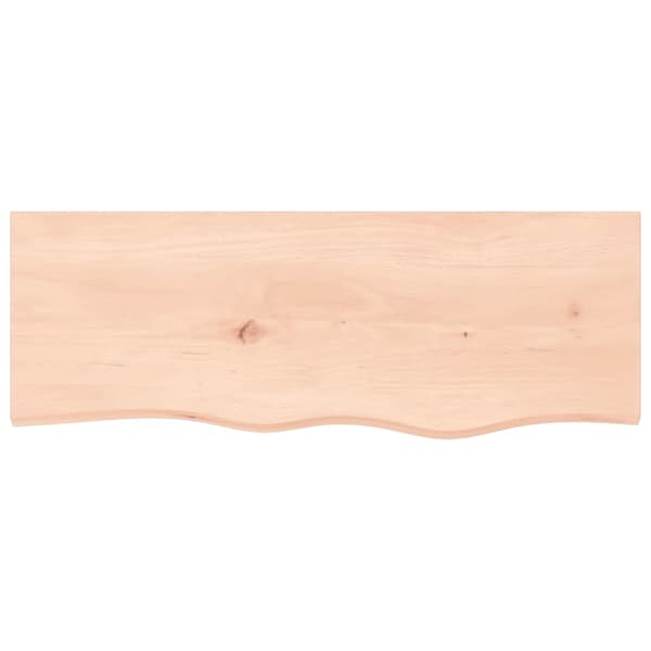 vidaXL Hyllplan 80x30x(2-4) cm obehandlad massiv ek