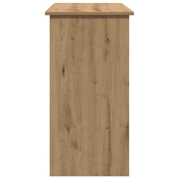vidaXL Skrivebord artisan eik 80x40x75 cm konstruert tre