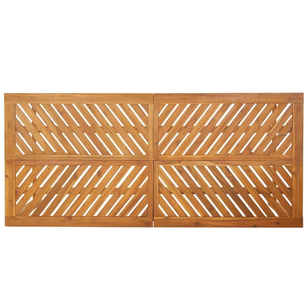 vidaXL Hage Spisegruppe 5 pcs Brun Solid akasietre