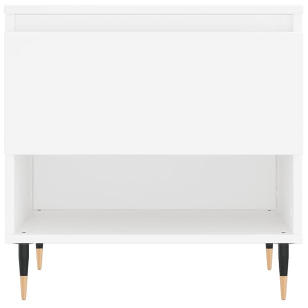 vidaXL Soffbord 2 st vit 50x46x50 cm konstruerat trä