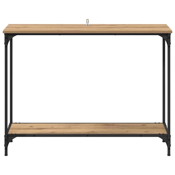 vidaXL Konsollbord artisan eik 101 x 30.5 x 75 cm Konstruert tre