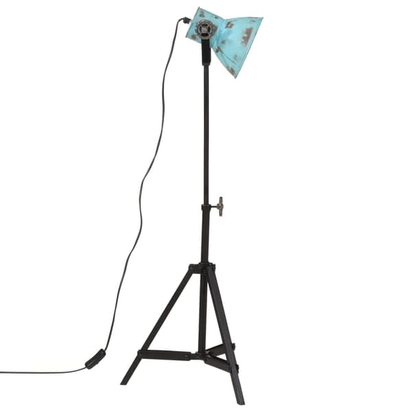 vidaXL Gulvlampe 25 W denimblå 35x35x65/95 cm E27