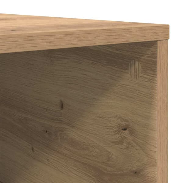 vidaXL Kaffebord Artisan Eik 80 x 80 x 36,5 cm Konstruert tre