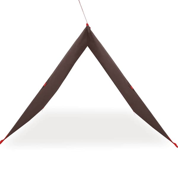 vidaXL Campingpresenning brun 366x306 cm vanntett