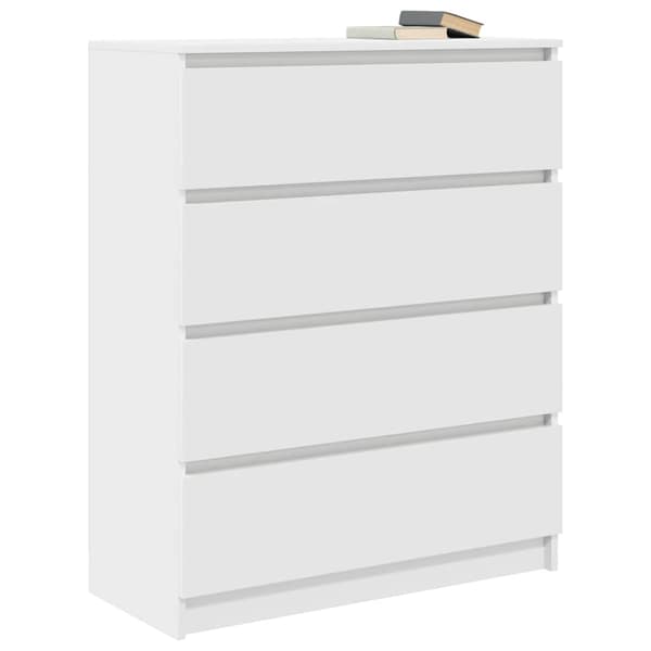 vidaXL Skänk vit 80x35x99 cm konstruerat trä
