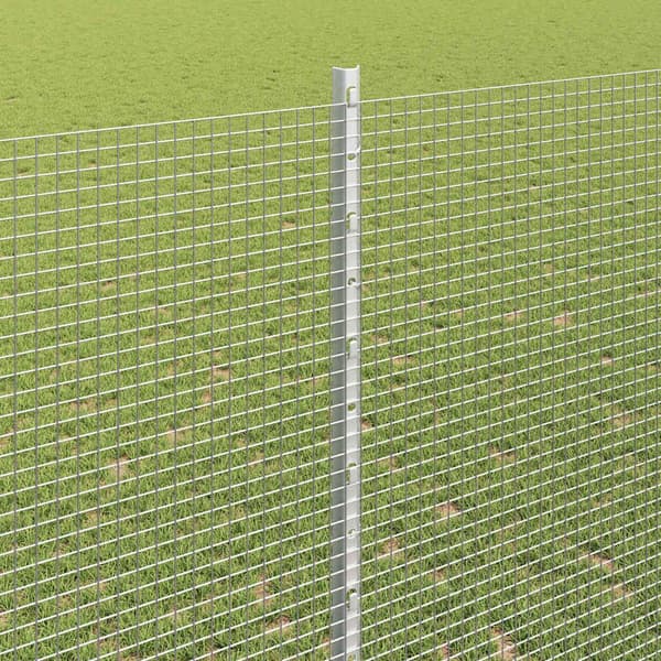 vidaXL Gjerde med innlegg. sølv 1.4 x 25 m Stål