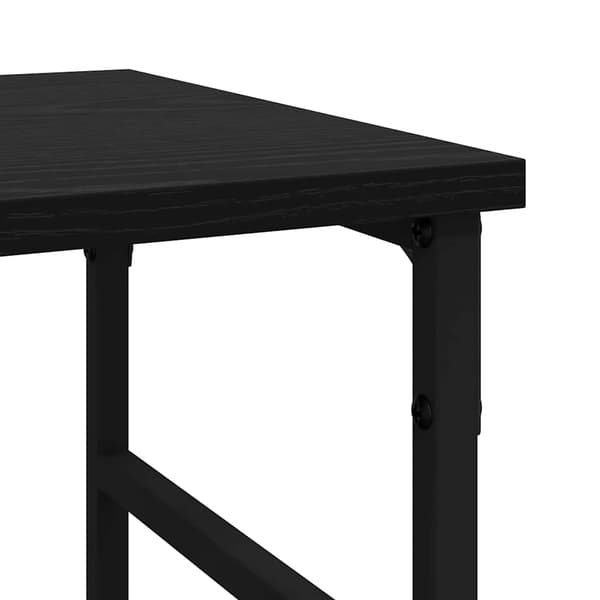 vidaXL Serviesskap Svart Eik 102 x 32 x 73,5 cm