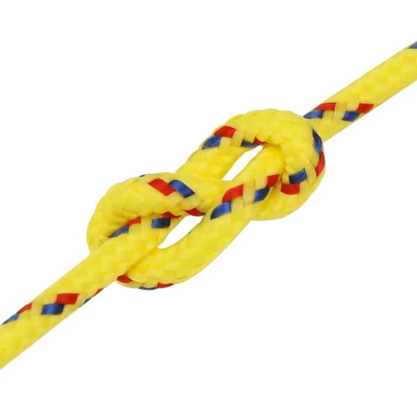 vidaXL Båtlina gul 3 mm 25 m polypropen