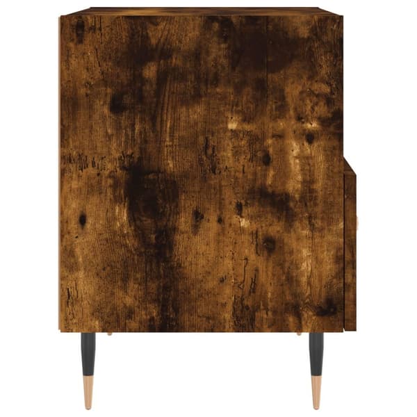 vidaXL Nattbord røkt eik 40x35x47,5 cm konstruert tre