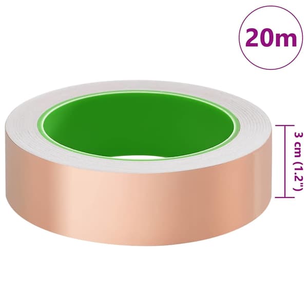 vidaXL Koppartejp 6 pcs Koppar 2000 x 3 cm Koppar