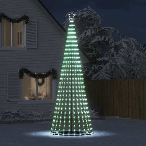 vidaXL LED julgran 1028 LED kallvit 403 cm