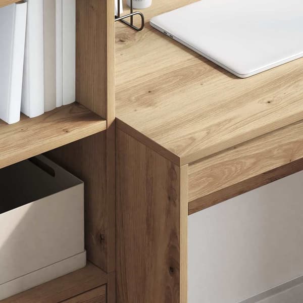 vidaXL Skrivebord Artisan Eik 80 x 50 x 76 cm