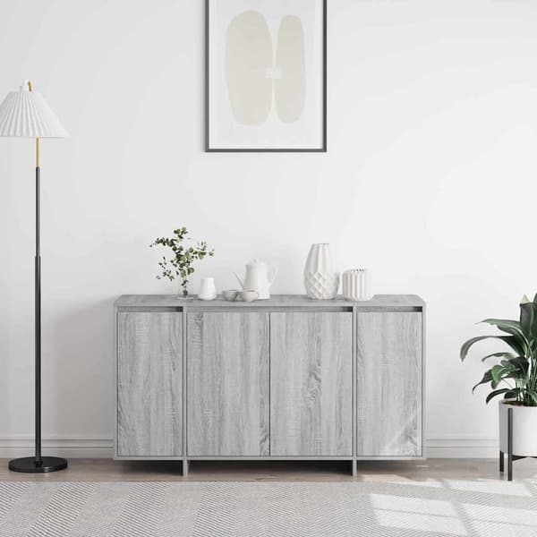 vidaXL Sideboard Grå sonoma 120 x 41 x 75 cm Konstruerat trä
