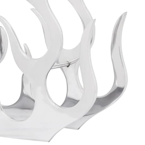 vidaXL Vinstativ for 11 flasker sølv aluminium