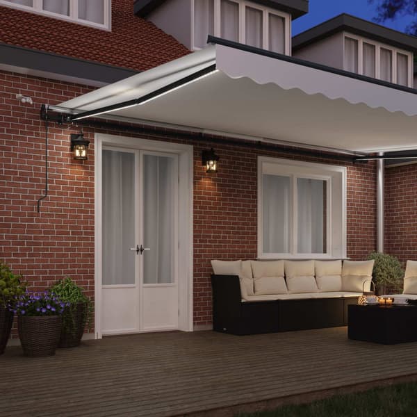 vidaXL Markiseduk med Hvit 500 × 350 cm Polyester