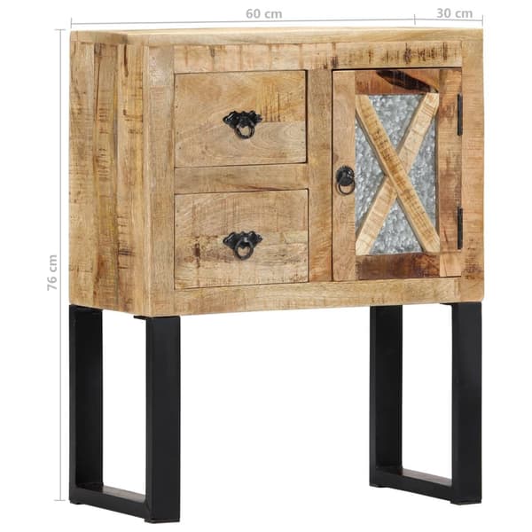 vidaXL Skjenk 60x30x76 cm heltre mango