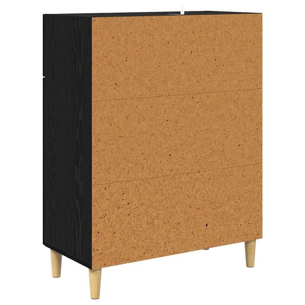 vidaXL Serviesskap Svart eik 34 x 69.5 x 89 cm Konstruert tre