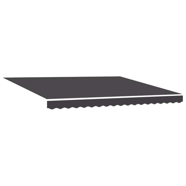 vidaXL Utfällbar markis Antracit 400 × 300 cm Polyester och aluminium