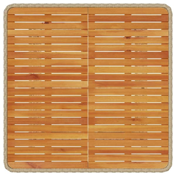 vidaXL Trädgårdsmöbelset Beige konstrotting