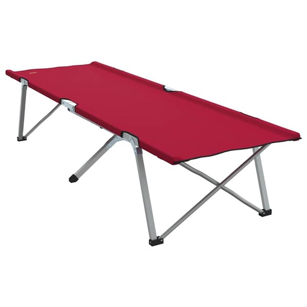 vidaXL Fällbar Camping Säng 2 pcs Röd 194 x 62,5 x 42,5 cm