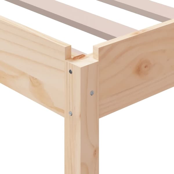 vidaXL Stableseng 90x190 cm heltre furu