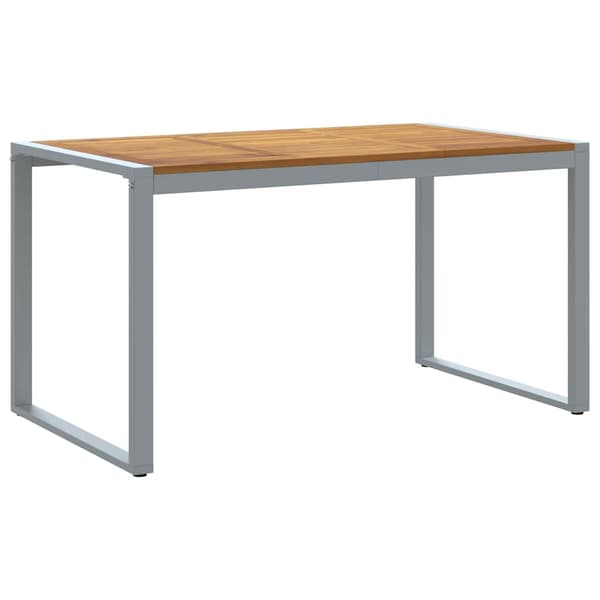 vidaXL Hage Spisegruppe 7 pcs Grå Solid akasietre