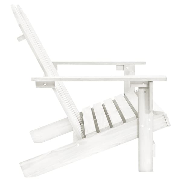 vidaXL Adirondack hagestol 2-seters heltre gran hvit