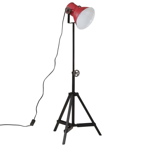 vidaXL Gulvlampe 25 W mørkerød 35x35x65/95 cm E27