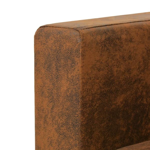 vidaXL 2-sitssoffa 137x73x82 cm i fuskmocka