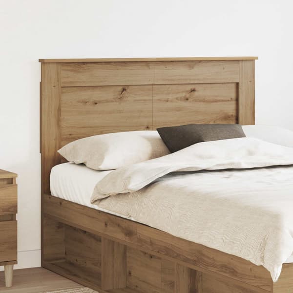 vidaXL Hodegavl med hodegjerde Artisan Eik 120 cm Konstruert tre