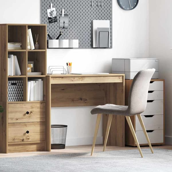 vidaXL Skrivebord Artisan Eik 90 x 40 x 76 cm