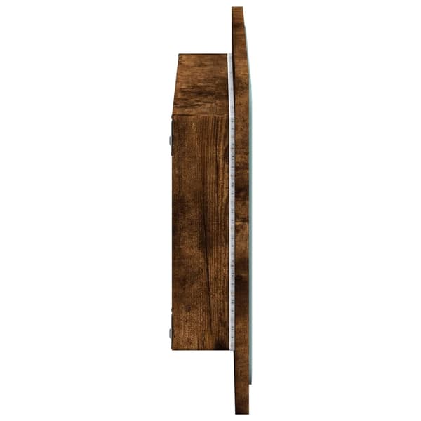 vidaXL Baderomsspeil med LED sonoma eik 60x8,5x38 cm konstruert tre