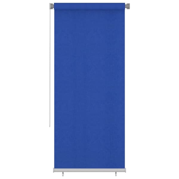 vidaXL Rullgardin utomhus 100 x 230 cm blå HDPE